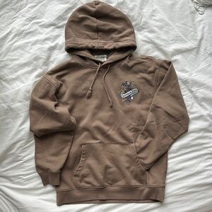 Scotch & Soda Brown Hoodie with Crest Design